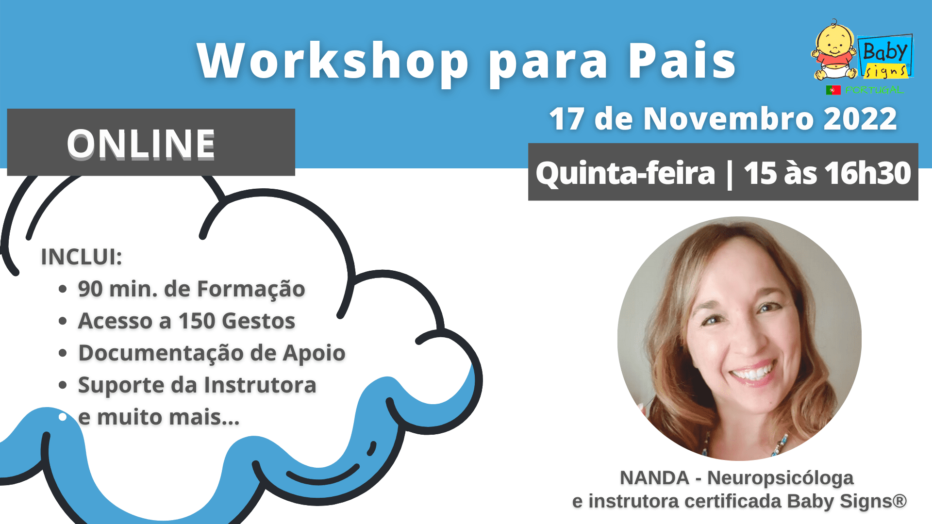 workshop Baby Signs para Pais Certificado