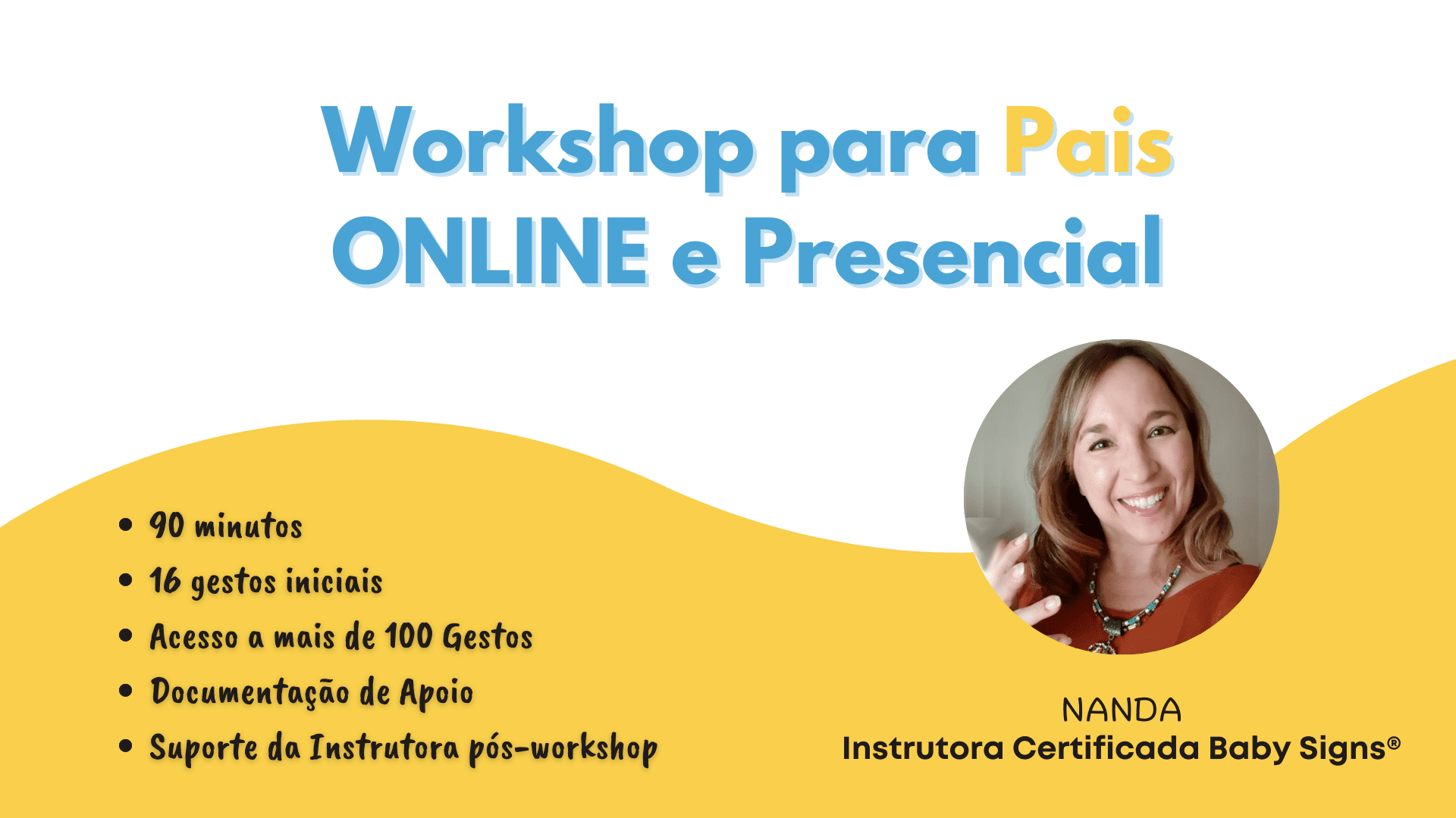 Baby Signs para Pais online e presencial
